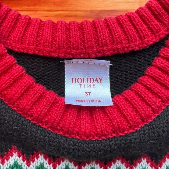 Girls’ 3T Winter & Holiday Sweater + Long Sleeve Shirt Bundle – 6 Pieces - Picture 9 of 12